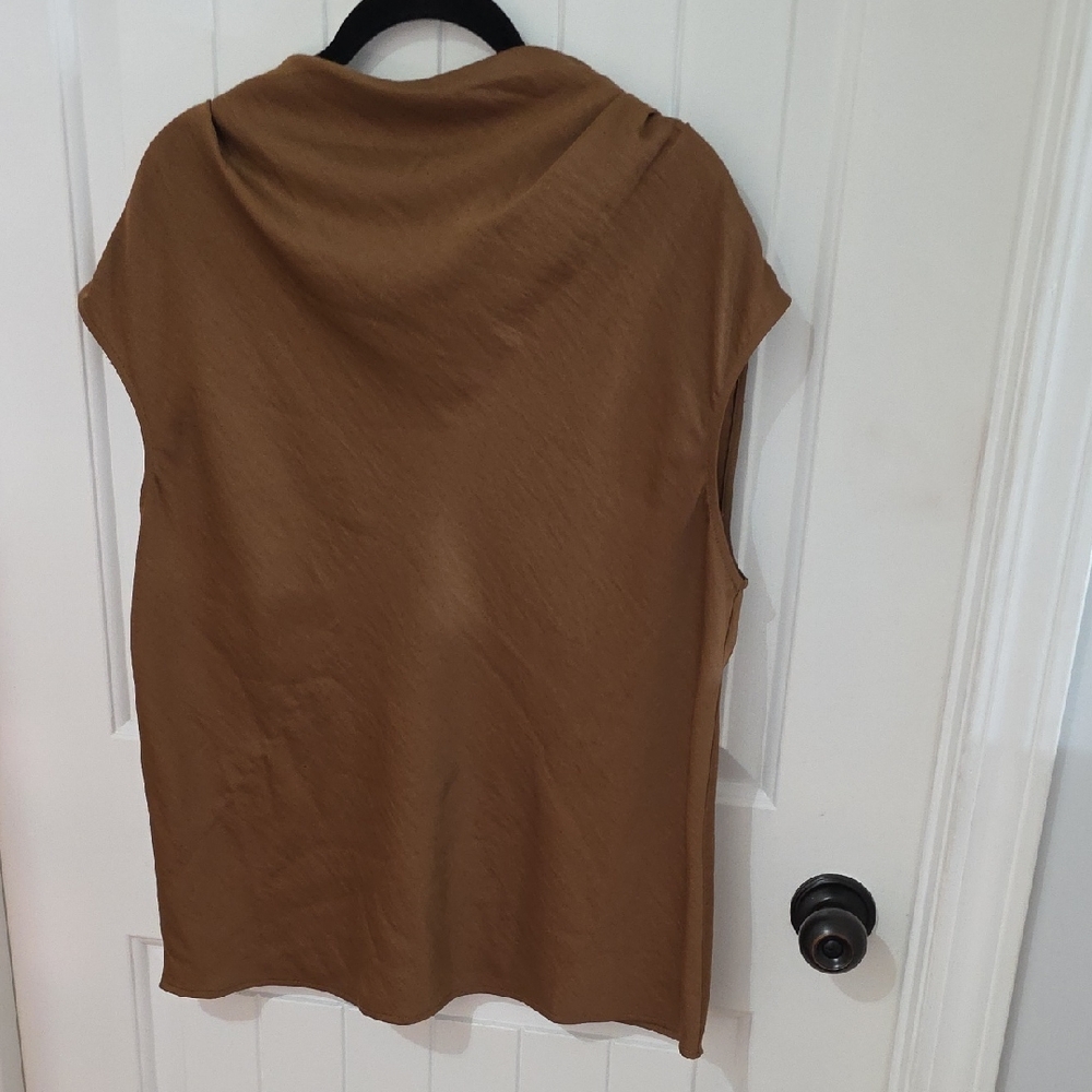 LOFT Brown Sleeveless Blouse